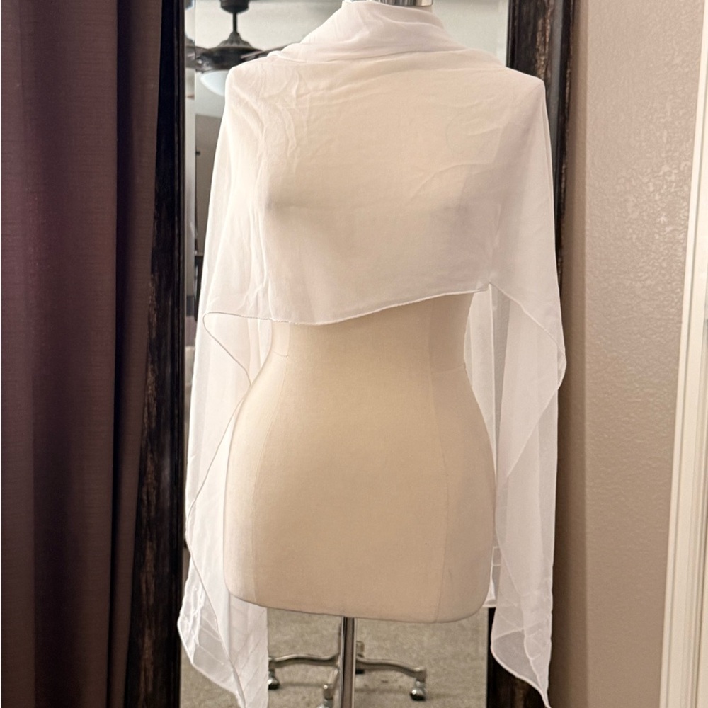 Elegant White Sheer Women's Top